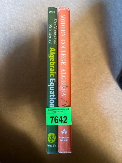 modern college algebra; algebraic equations