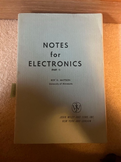 Notes for Electronics parts 1 and 2