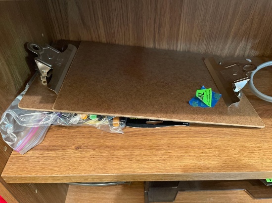 clipboards; markers; highlighters