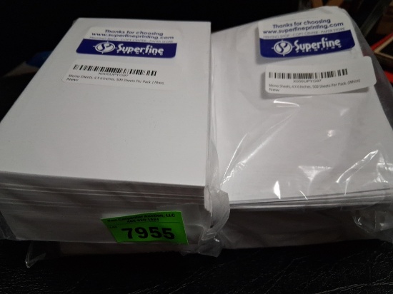 4in X 6in memo sheets