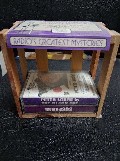 mystery cassette tapes; cassette tape holder