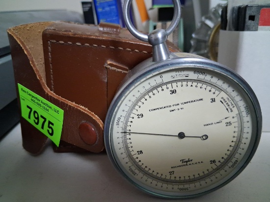 vintage Taylor G-86 barometer altimeter