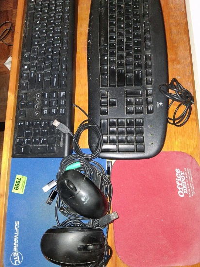 keyboards; mouse; mouse pads