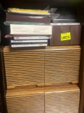 various cassette tapes and cds
