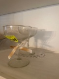 bride and groom cups; saucer