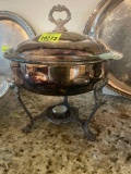 silver Gadroon single chafing dish warmer