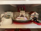 Christmas decor; serving plates; glasses and more