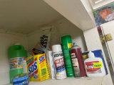 cleaning chemicals; oven cleaner; sponges; misc