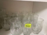 glass Christmas cups