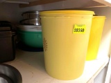 storage containers; mixing bowls; misc