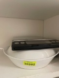 food scale; serving bowl