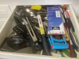 kitchen utensils; knives; tongs; spoons; misc