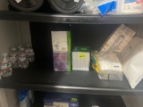 tissues and napkins and mini water bottles