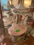 vintage carousel horse music box