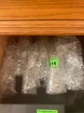 6 crystal glass knife rests