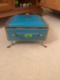 vintage turquoise dish holder