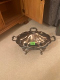 3-piece silver plate warming dish