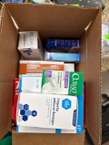 Box of bandages, Tylenol, betadine