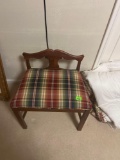 vintage vanity bench