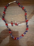 necklace and earring set