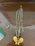 necklace and earring set