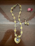 necklace and earring set