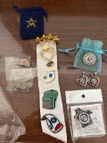 pins and earrings