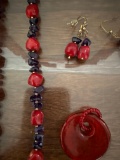 necklace and earring set