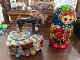 Russian doll; music box