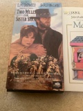 VHS tape movie; cassette tape audiobook