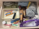 hospital socks; toothbrushes; toothpaste; misc
