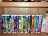 various childrens VHS tapes