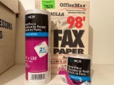 paper rolls , fax paper