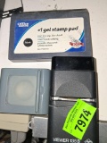 stamp pad; magnifiers