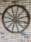 old wood wheel decoration