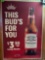 Budweiser advertising beer sign