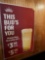 Budweiser beer wall sign