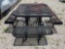 metal picnic table