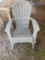 3 plastic chairs