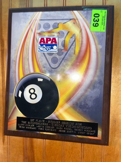1st place Summer Session 2016 plaque