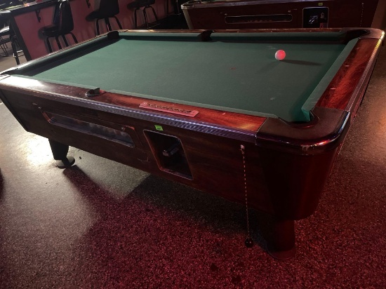 coin operated pool table