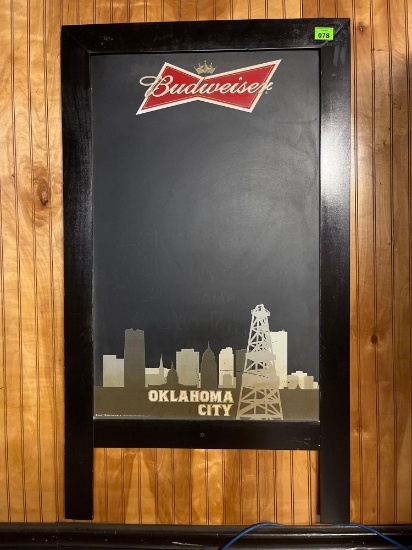Budweiser black board