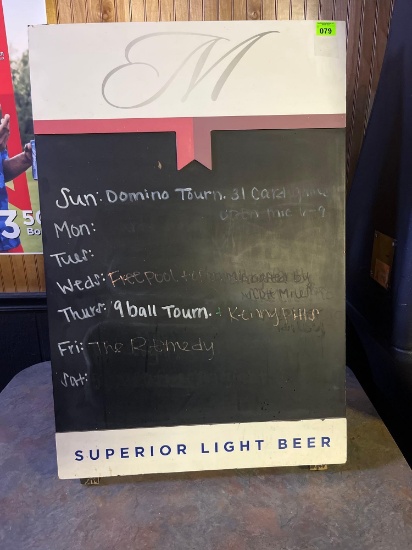 Michelob ultra double sided sign