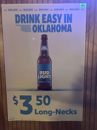 BUD LIGHT advertising sign