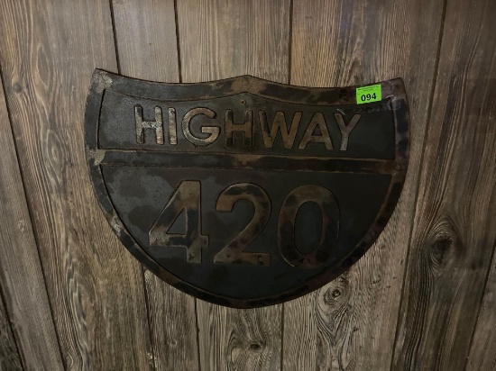 highway 420 metal sign