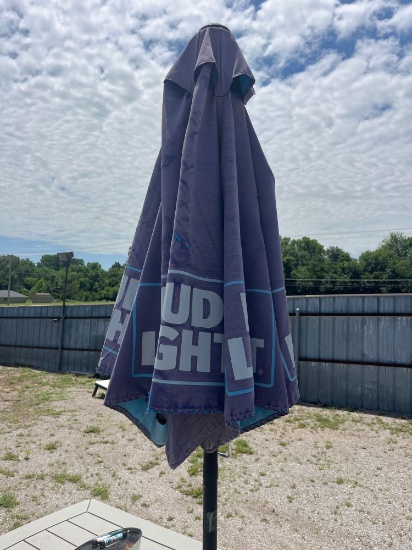 Bud light umbrella and stand