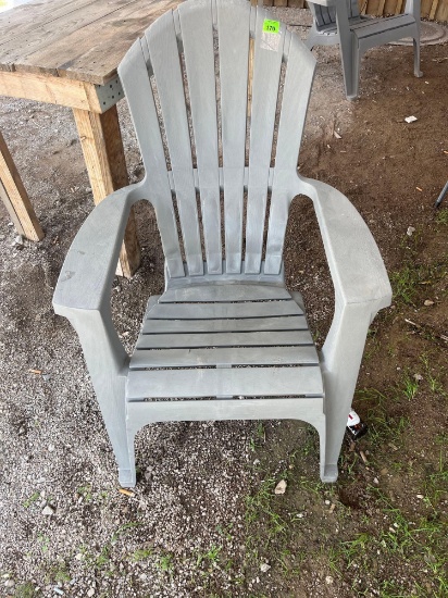 3 plastic chairs