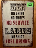 novelty sign