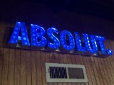 ABSOLUT light up sign