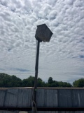 spot light mounted to poles